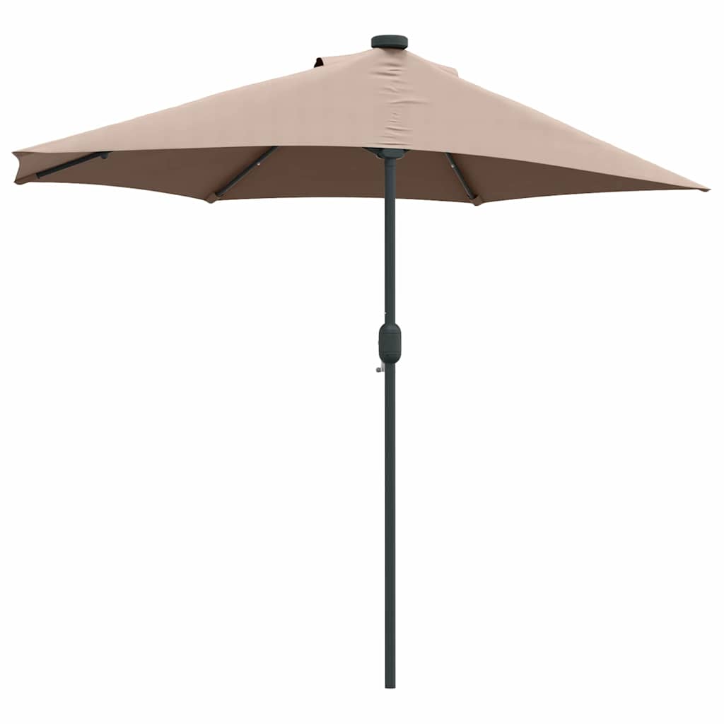 Garten-Sonnenschirm Sand 294 x 150 x 223 cm Polyester und Stahl