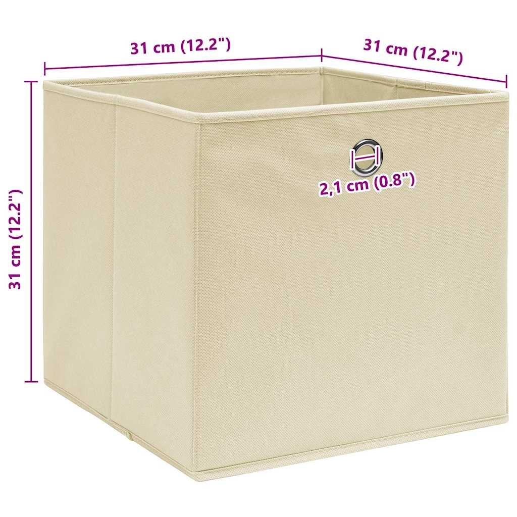 Aufbewahrungsboxen 4 Stk. Blau 32x32x32 cm Stoff