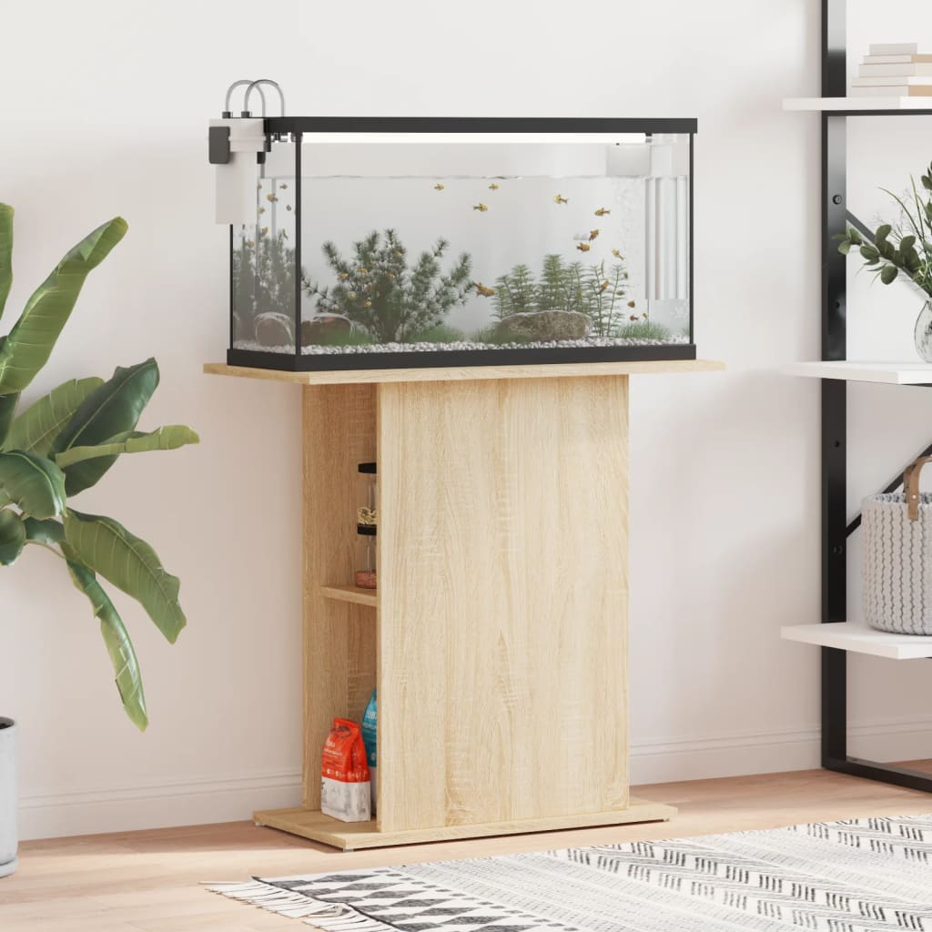 Aquariumständer Weiß 60,5x36x72,5 cm Holzwerkstoff
