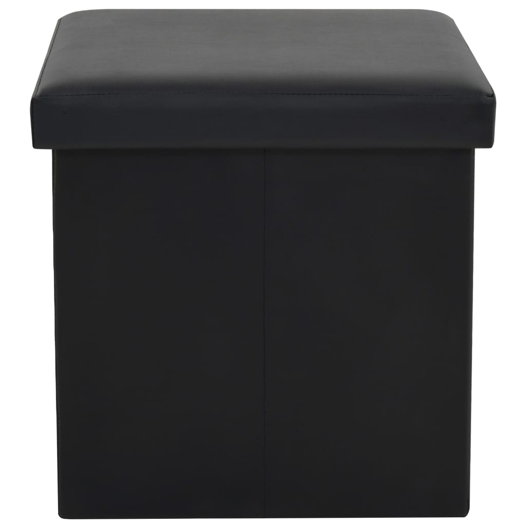 Hocker mit Stauraum Braun PVC