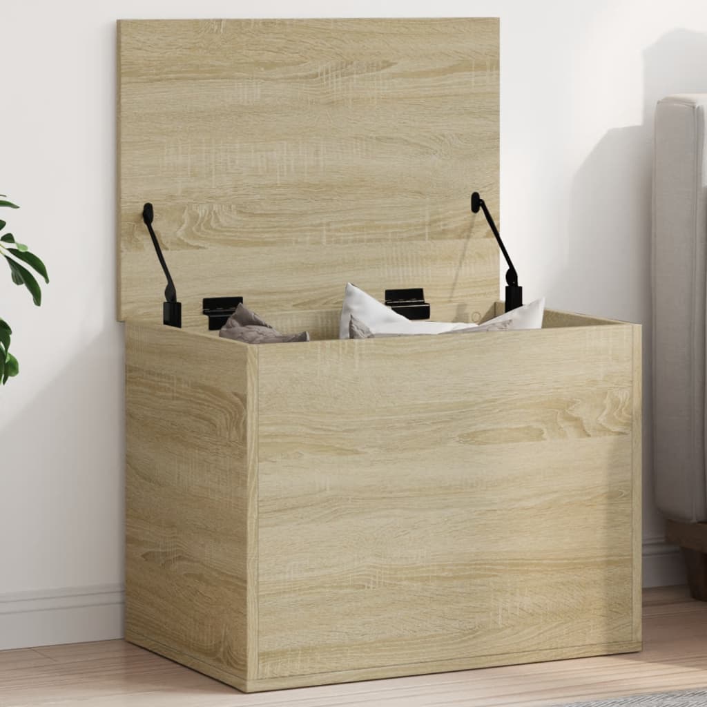 Aufbewahrungstruhe Weiß 84x42x46 cm Holzwerkstoff