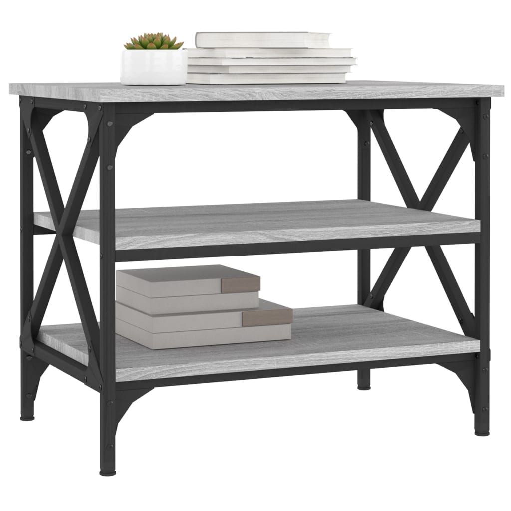 Beistelltisch Schwarz 55x38x45 cm Holzwerkstoff