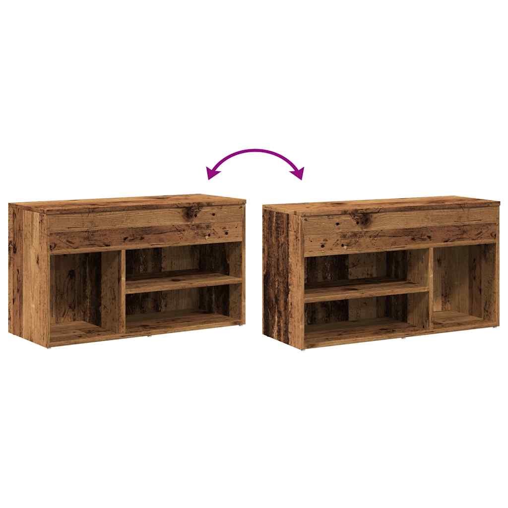 Schuhbank Weiß 60x30x45 cm Holzwerkstoff