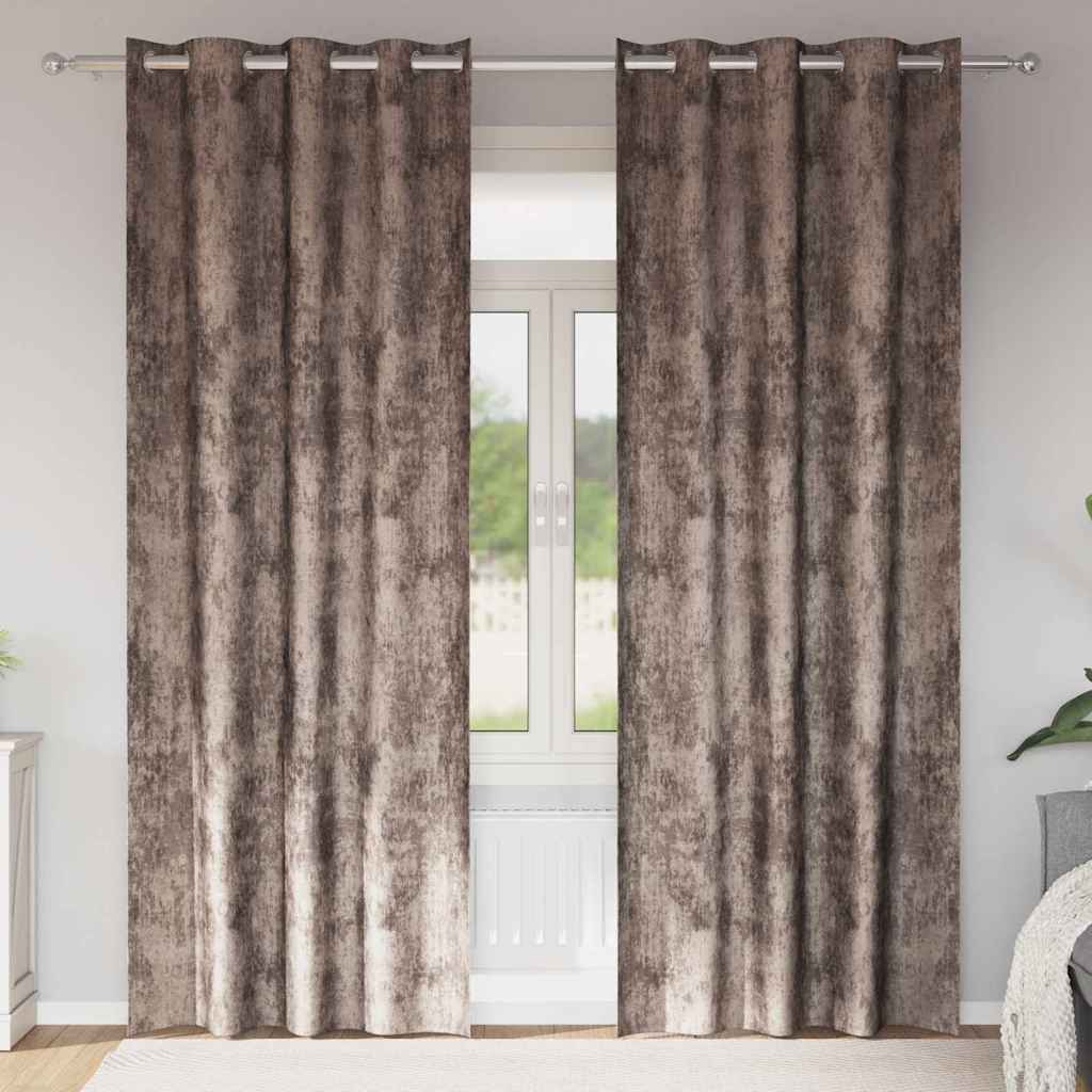 Samtvorhänge mit Vorhängen 2 pcs Weinrot 140 x 140 cm Samt