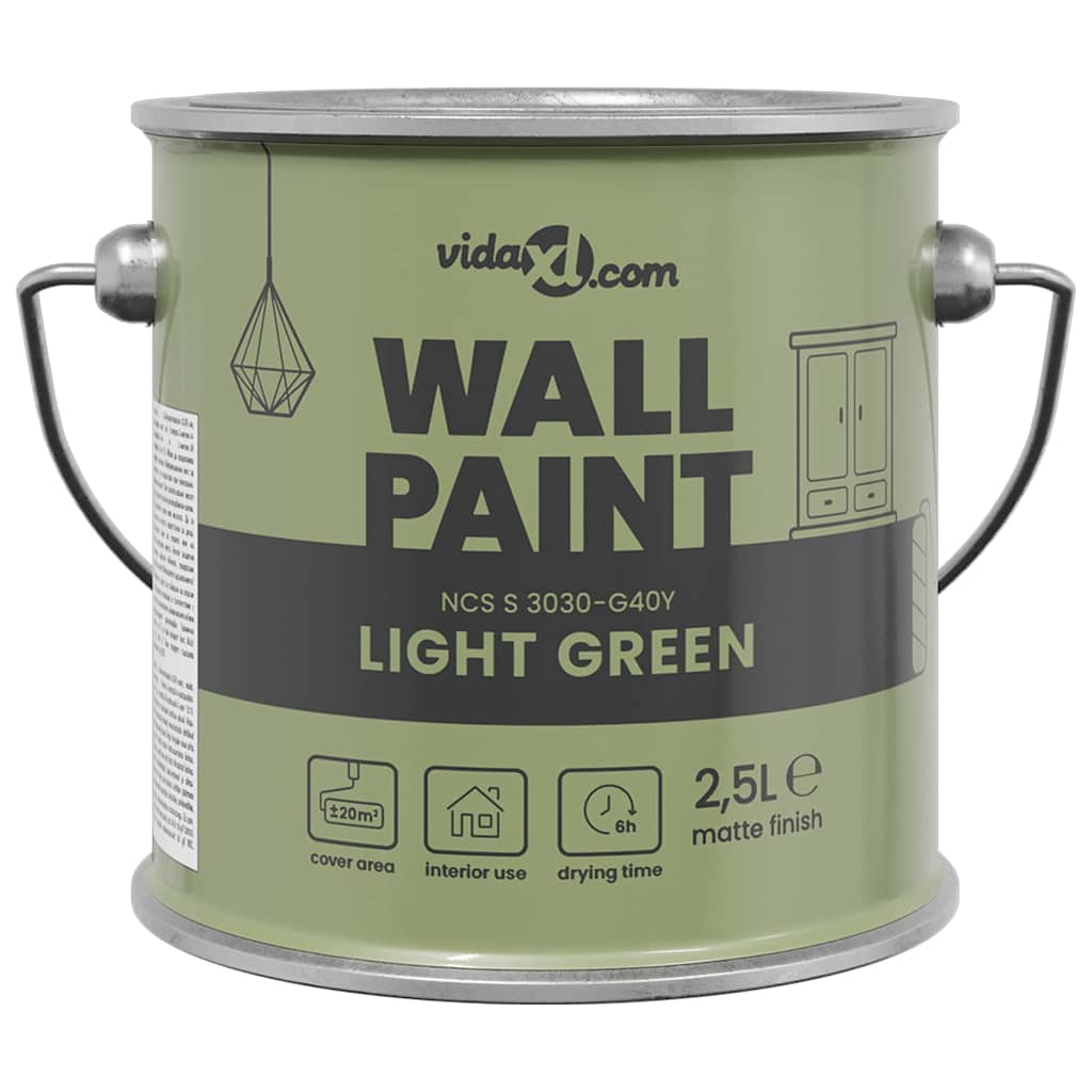 Wandfarbe Grau 2,5 L Wanddruck