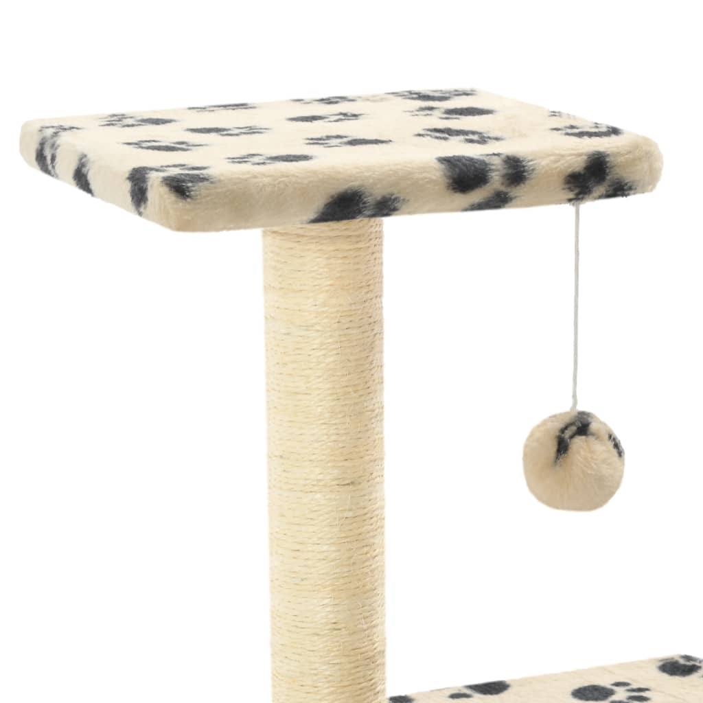 Katzen-Kratzbaum Sisal 65 cm Grau