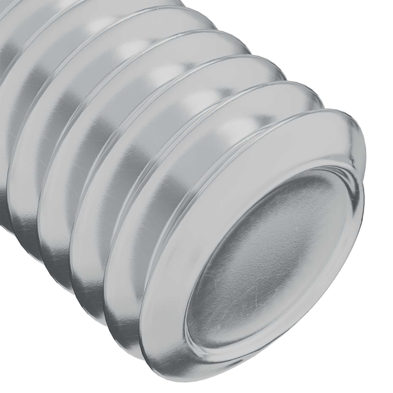 Schraube mit Sperre Uni 2 pcs Silber M6 x 12 mm Stahl