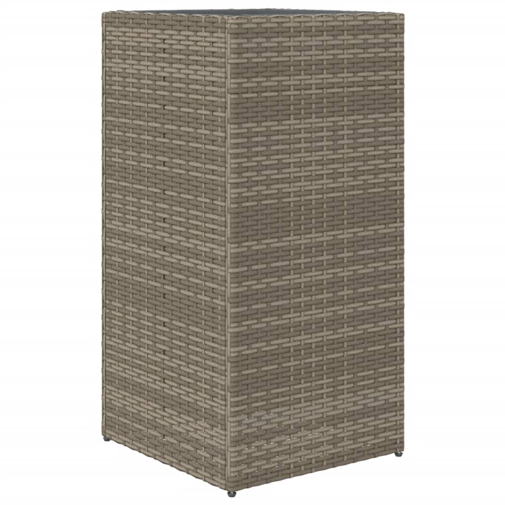 Pflanzkübel 2 Stk. Schwarz 40x40x80 cm Poly Rattan