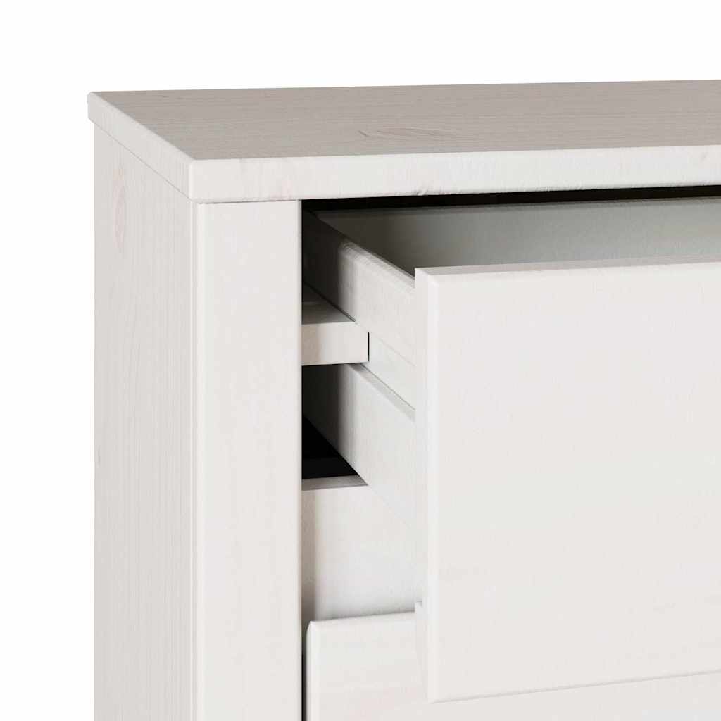 Couchtisch Drammen Eiche 45 x 35 x 56 cm Massives Kiefernholz