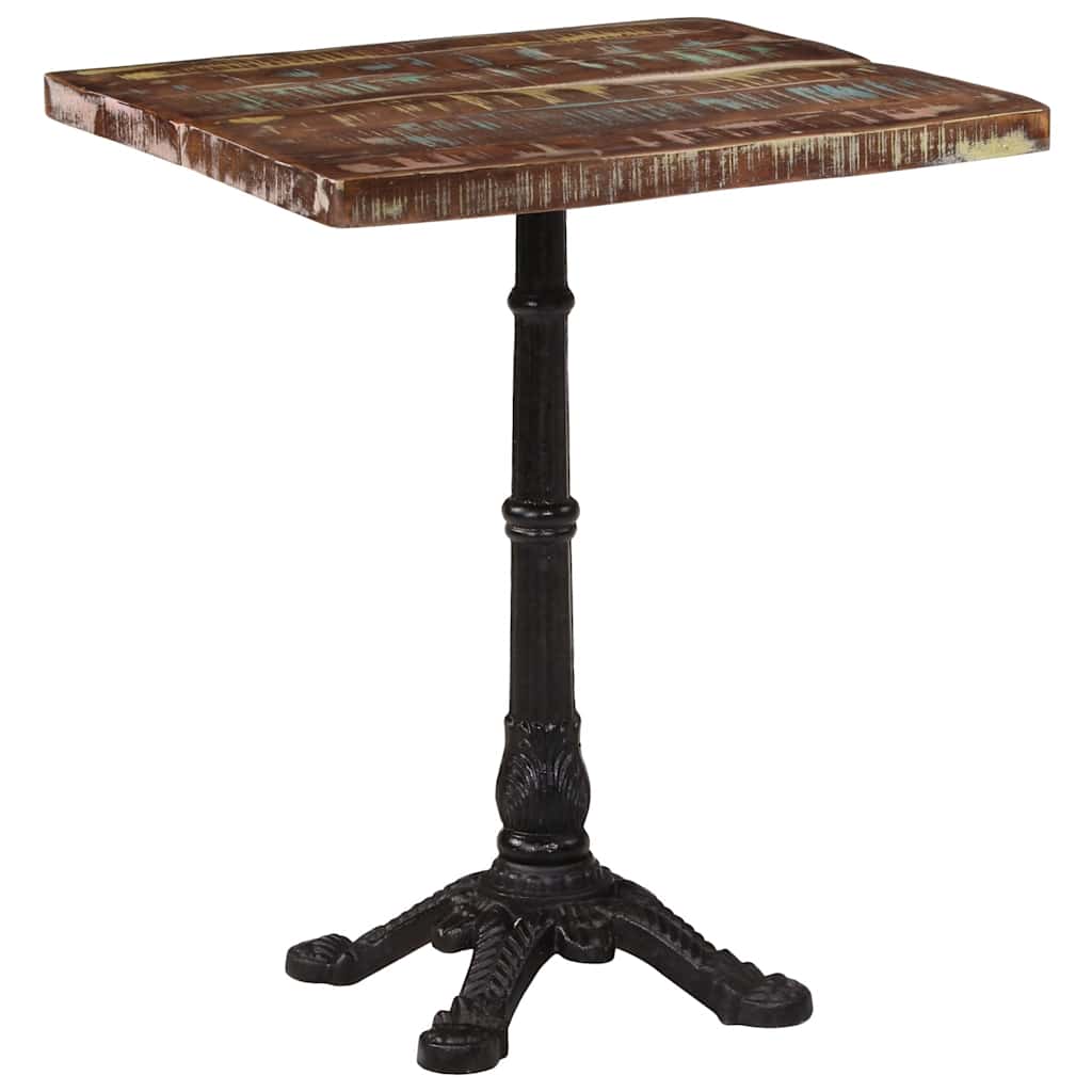 Bistrotisch 60x60x77 cm Raues Mangoholz