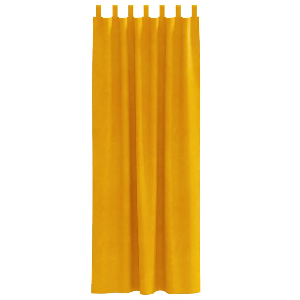 Verdunkelungsvorhänge 2 pcs Schwarz 140 x 140 cm Samt