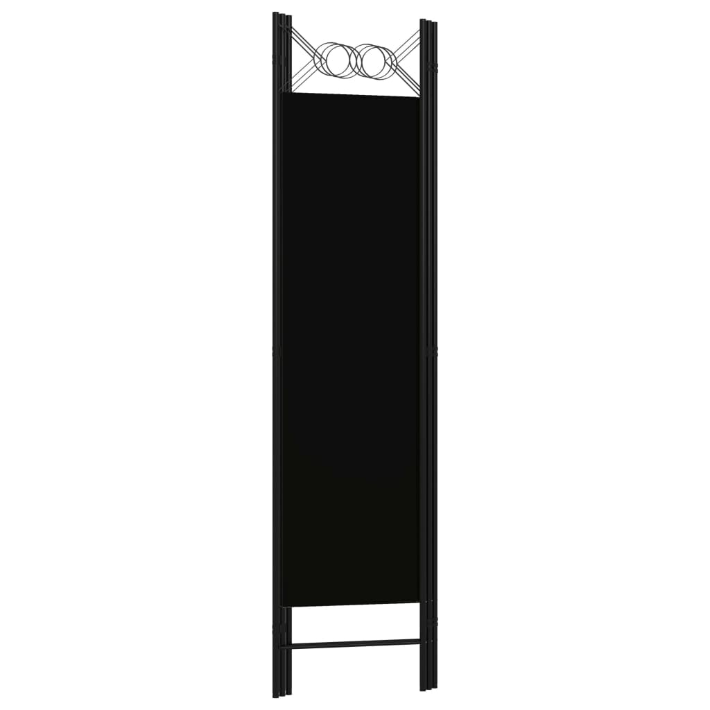5-tlg. Raumteiler Anthrazit 200 x 180 cm