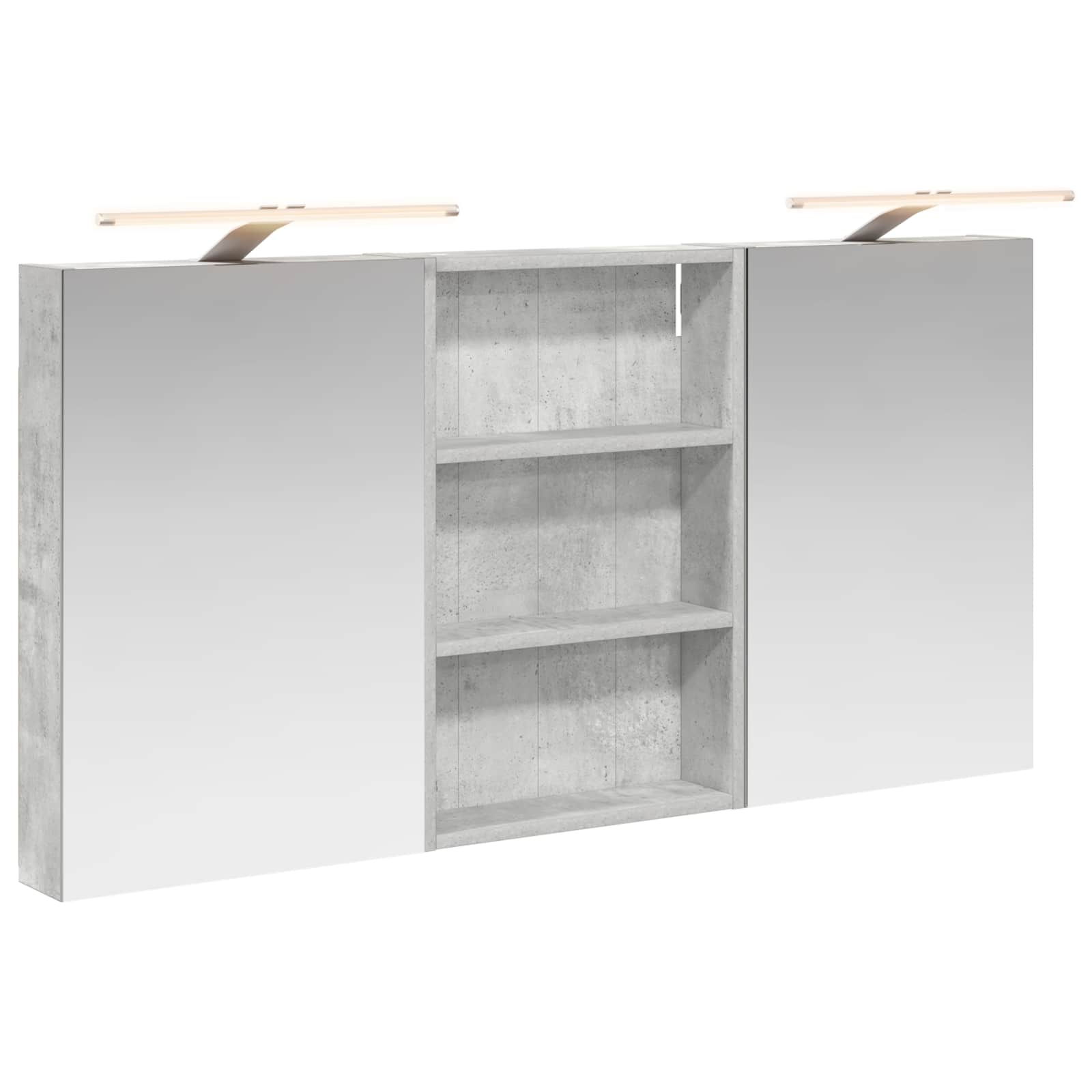 Badezimmerschrank-Set 3 pcs 80 x 10,5 x 50 cm Holzwerkstoff