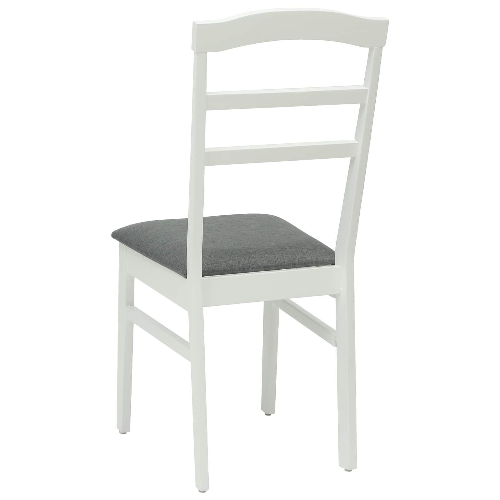 Esszimmerstuhl 2 pcs Hellbraun und hell Massives Gummiholz