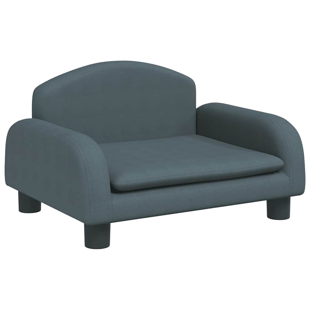 Hundebett Dunkelgrau 70x45x30 cm Stoff