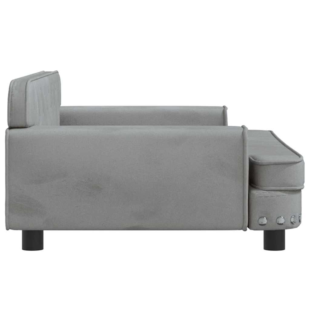 Hundebett Rosa 90x53x30 cm Samt