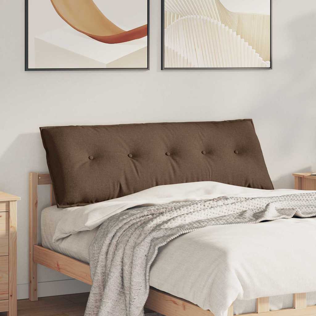 Rückenkissen Hellgrau 50 x 19 x 45 cm Stoff