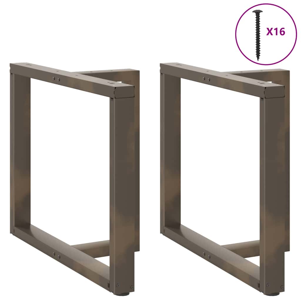Couchtischbeine T-Form 2 Stk. Schwarz 30x25x(30-31) cm Stahl
