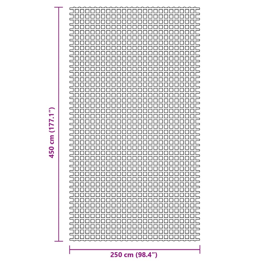 Zeltteppich Anthrazit 4x2 m