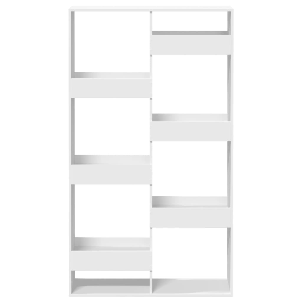 Bücherregal Weiß 100x33x135 cm Holzwerkstoff