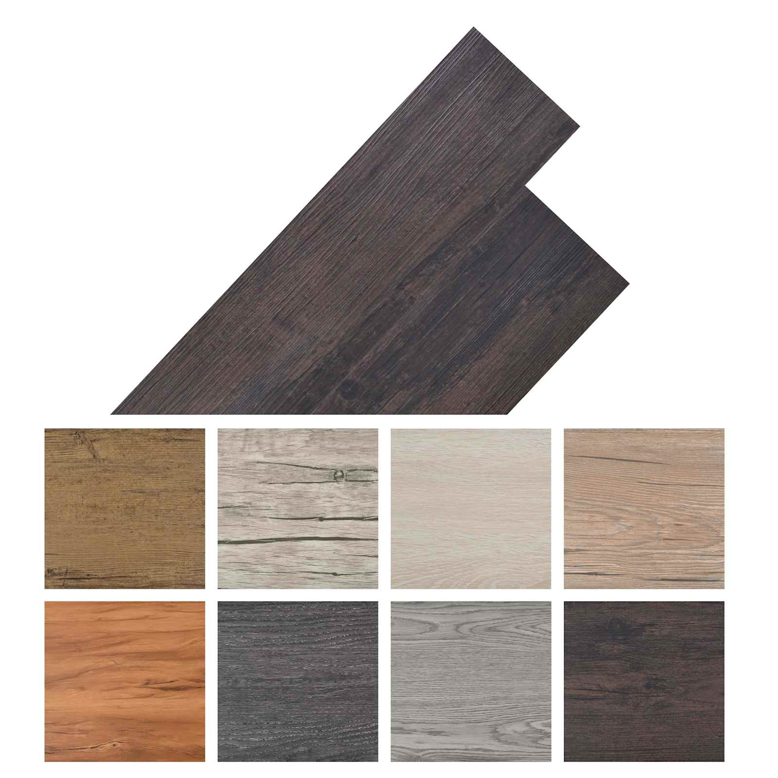 Selbstklebende PVC-Bodenplanken 30,5 x 61 cm 28 pcs PVC