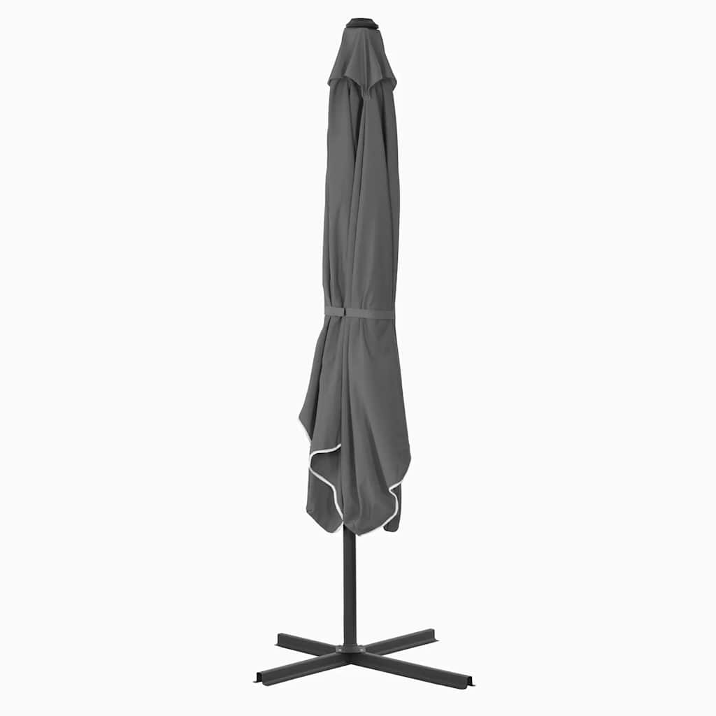 Sonnenschirm mit Stahl-Mast 250x250x230 cm Bordeauxrot