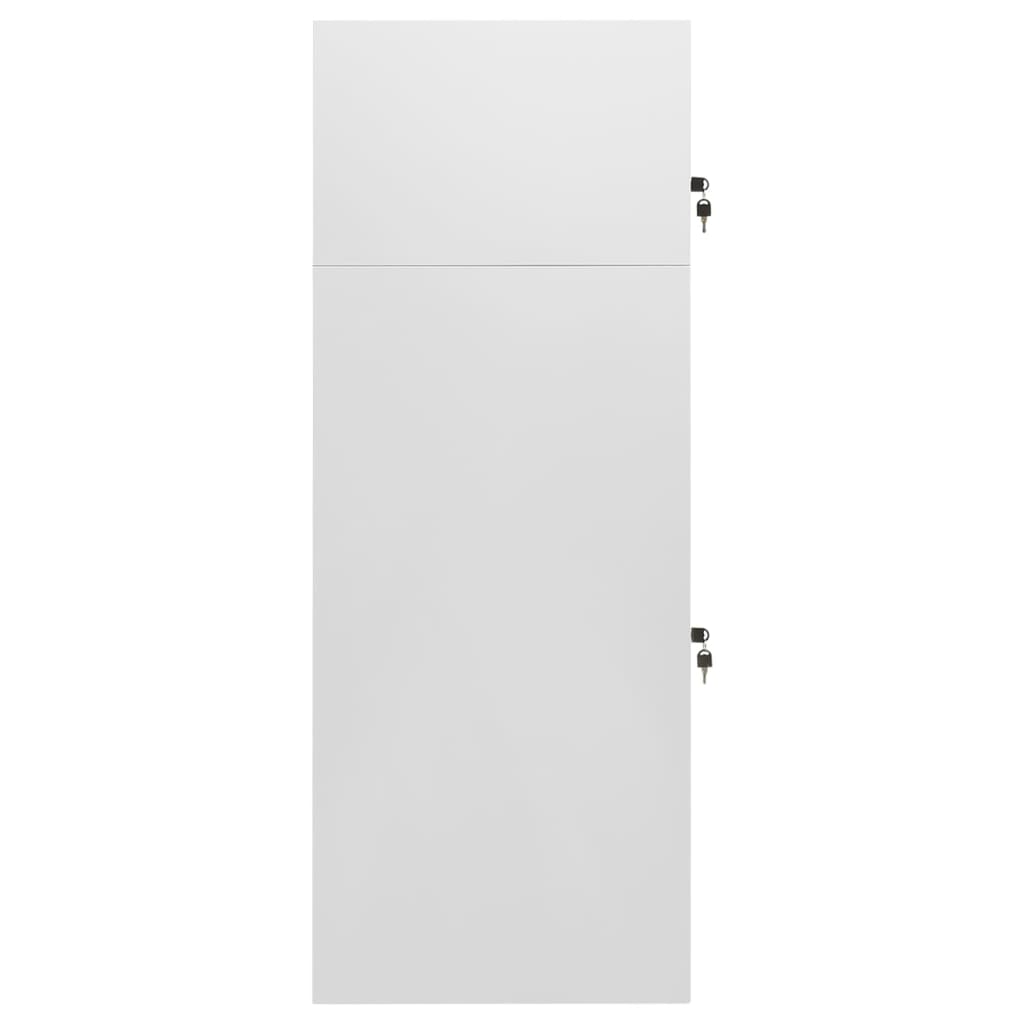 Sattelschrank Weiß 53x53x140 cm Stahl