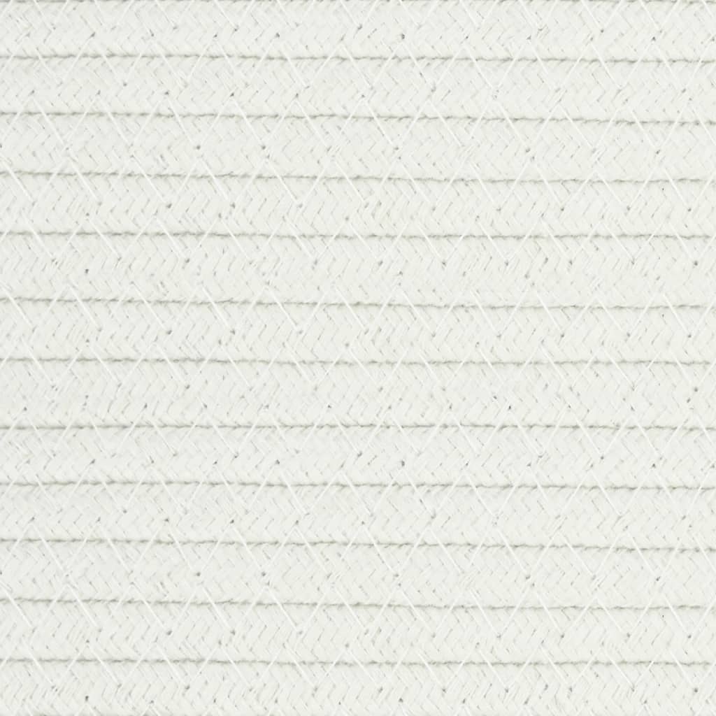 Wäschekorb Grau und Weiß Ø55x36 cm Baumwolle