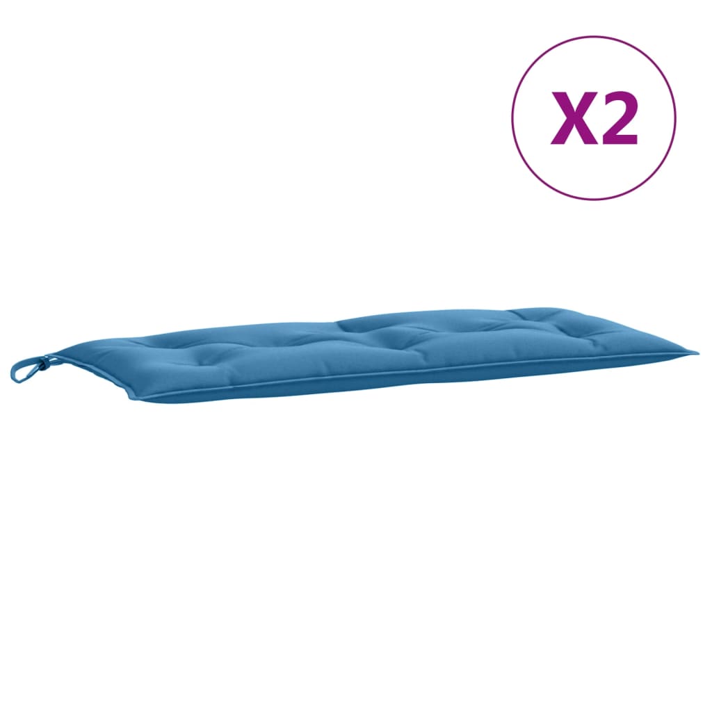 Gartenbank-Auflagen 2 Stk. Melange Anthrazit 100x50x7 cm Stoff