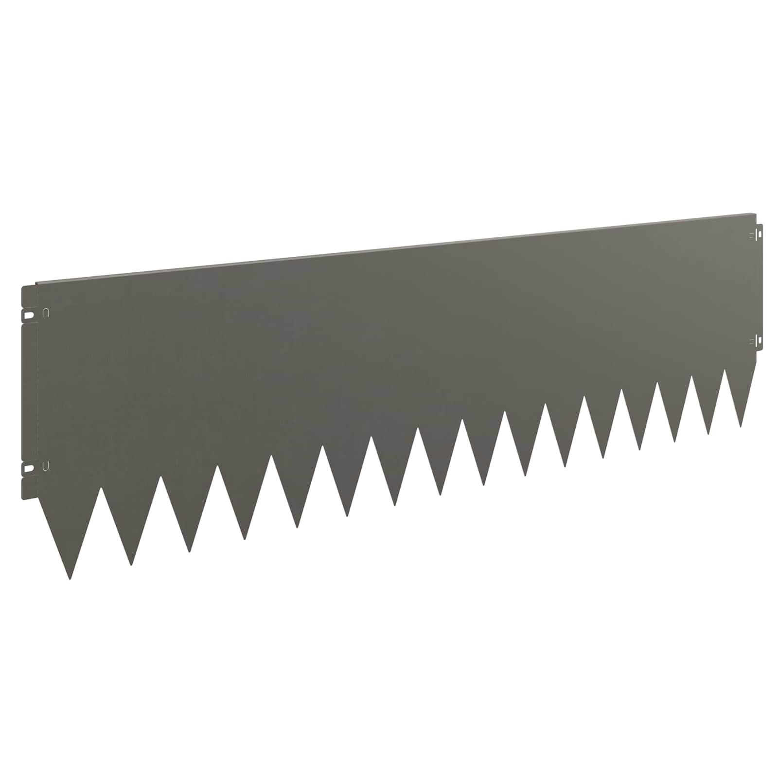 Raseneinfassung 10 pcs 103 x 10 cm Stahl Schwarz