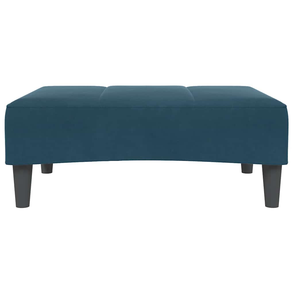 Fußhocker Blau 77x55x31 cm Samt