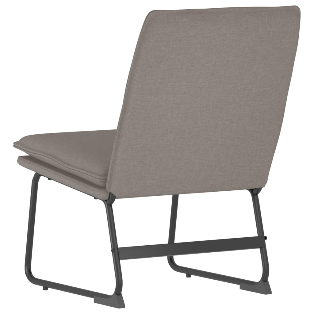 Loungesessel Hellgrau 52x75x76 cm Stoff