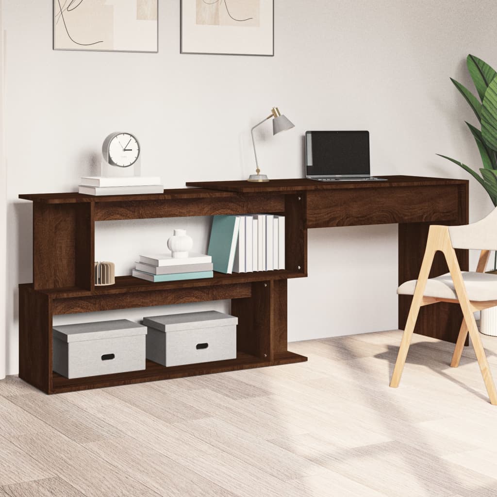 Eckschreibtisch Weiß 200x50x76 cm Holzwerkstoff