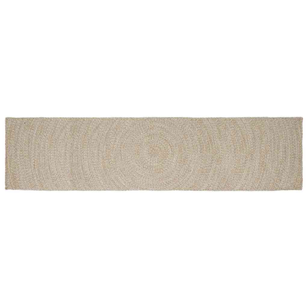 Bereichsteppiche Natürlich und Weiß 60 x 250 cm Jute
