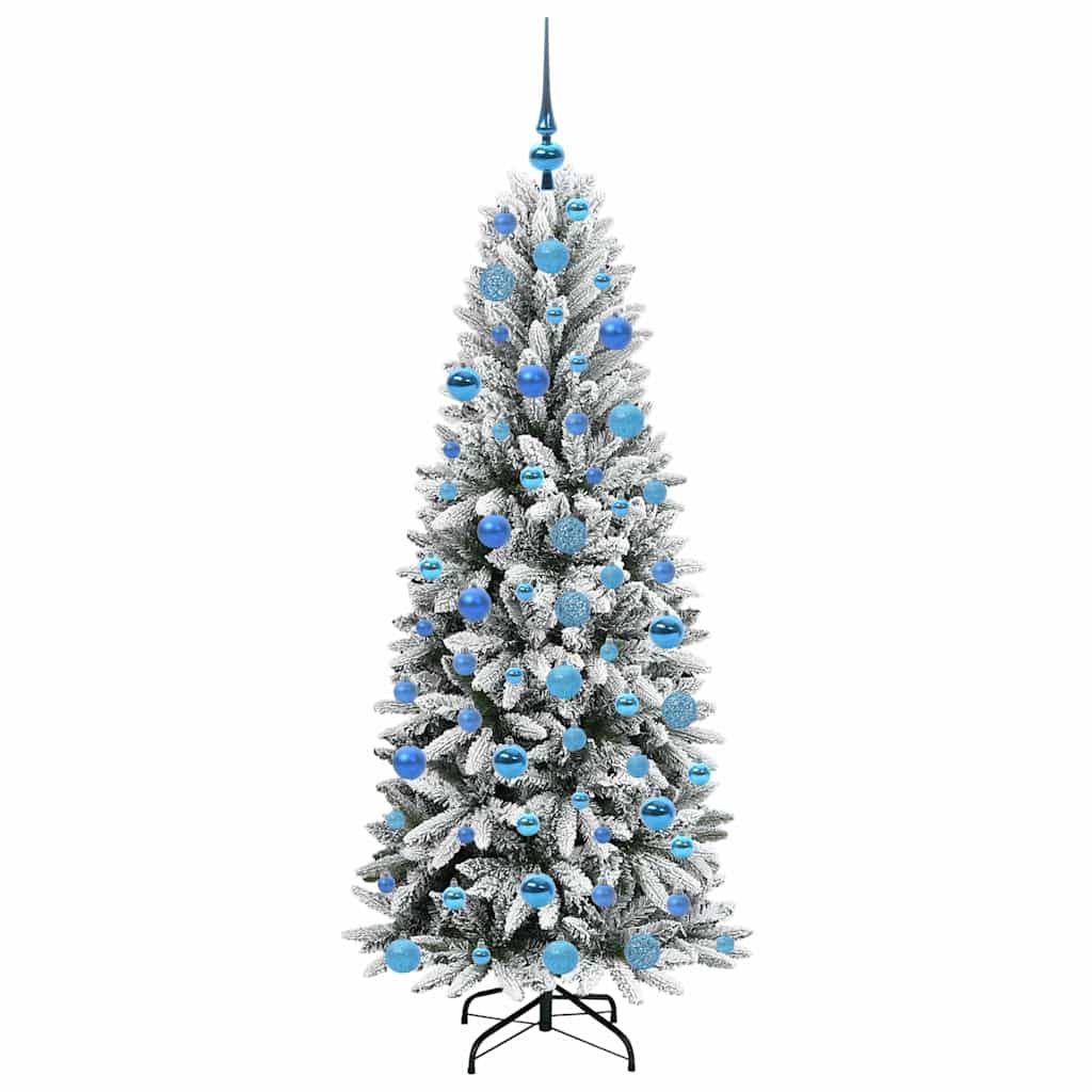 Künstlicher Weihnachtsbaum mit 150 LEDs mit Ständer Weiß 120 cm