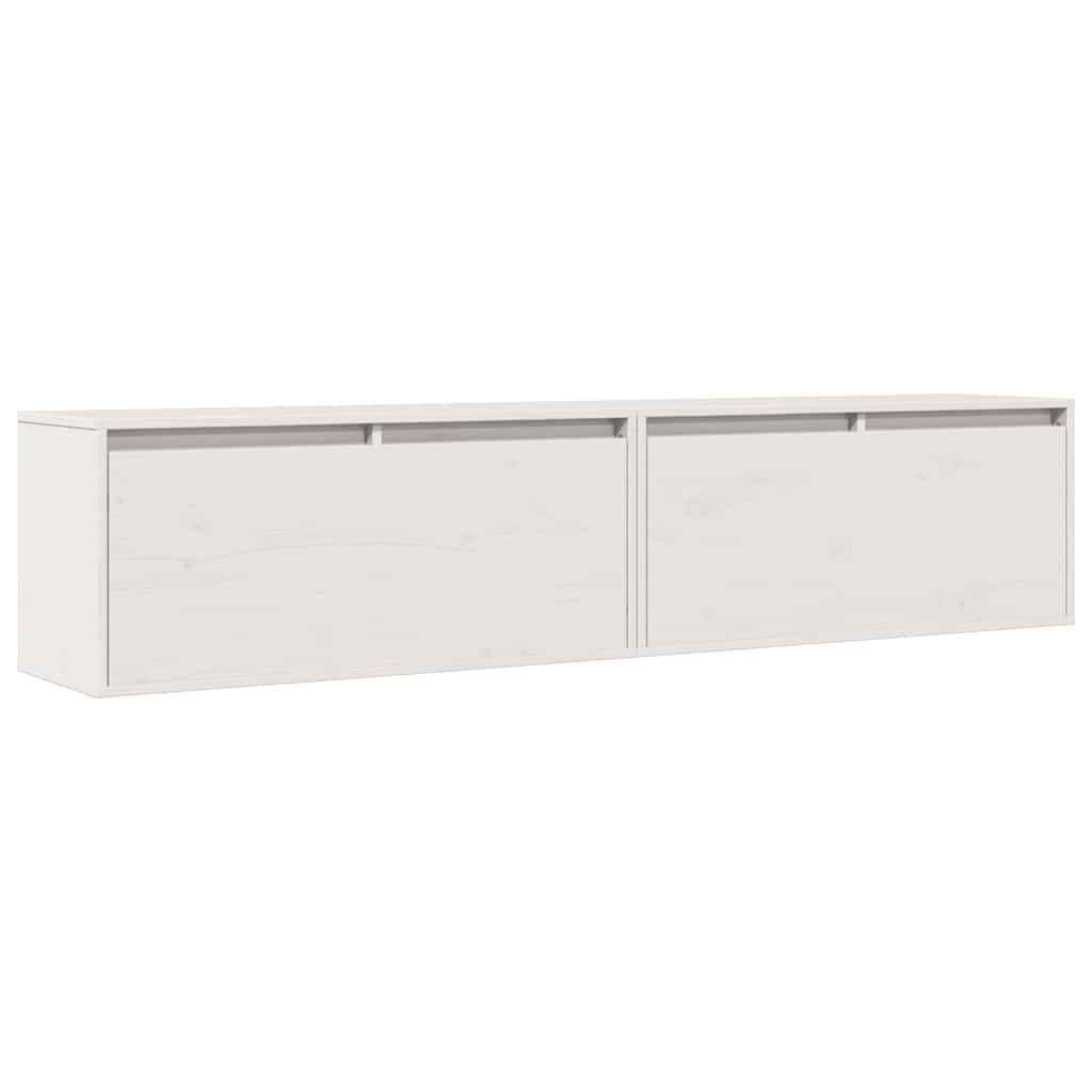 Wandschrank 80x30x35 cm Massivholz Kiefer