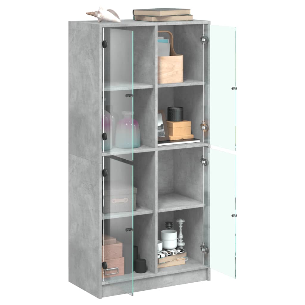 Bücherschrank mit Türen Weiß 136x37x142 cm Holzwerkstoff