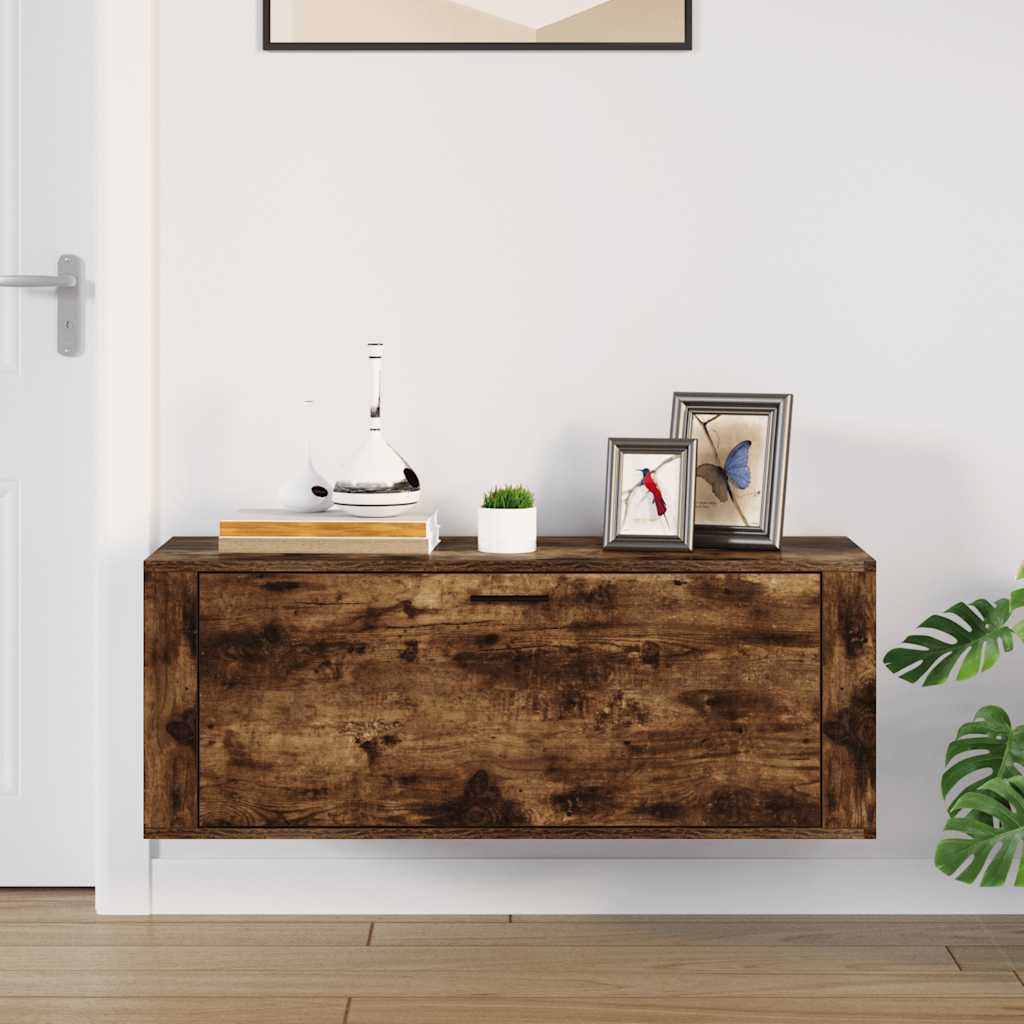Wand-Schuhschrank Weiß 100x35x38 cm Holzwerkstoff
