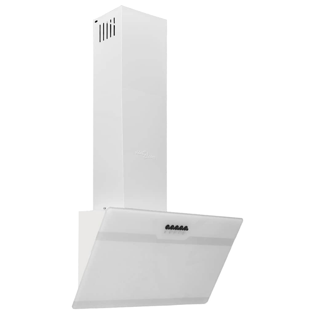 Dunstabzugshaube 60 cm Stahl und Hartglas Schwarz