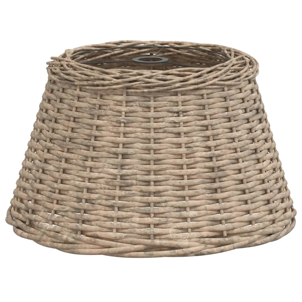 Lampenschirm Weiß Ø15x12 cm Korbweide