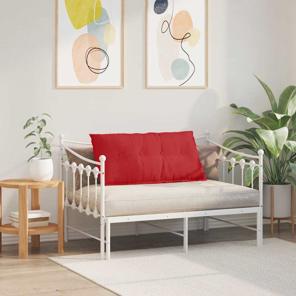 Rückenkissen Hellgrau 50 x 19 x 45 cm Stoff