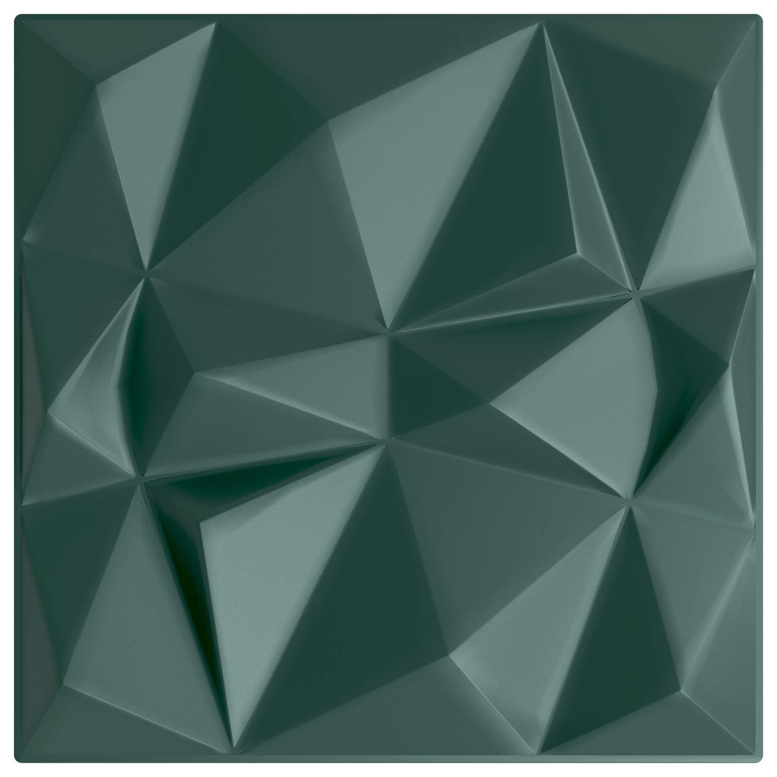 Wandpaneele 12 pcs Diamant Weiß 50 x 50 cm XPS Schaum