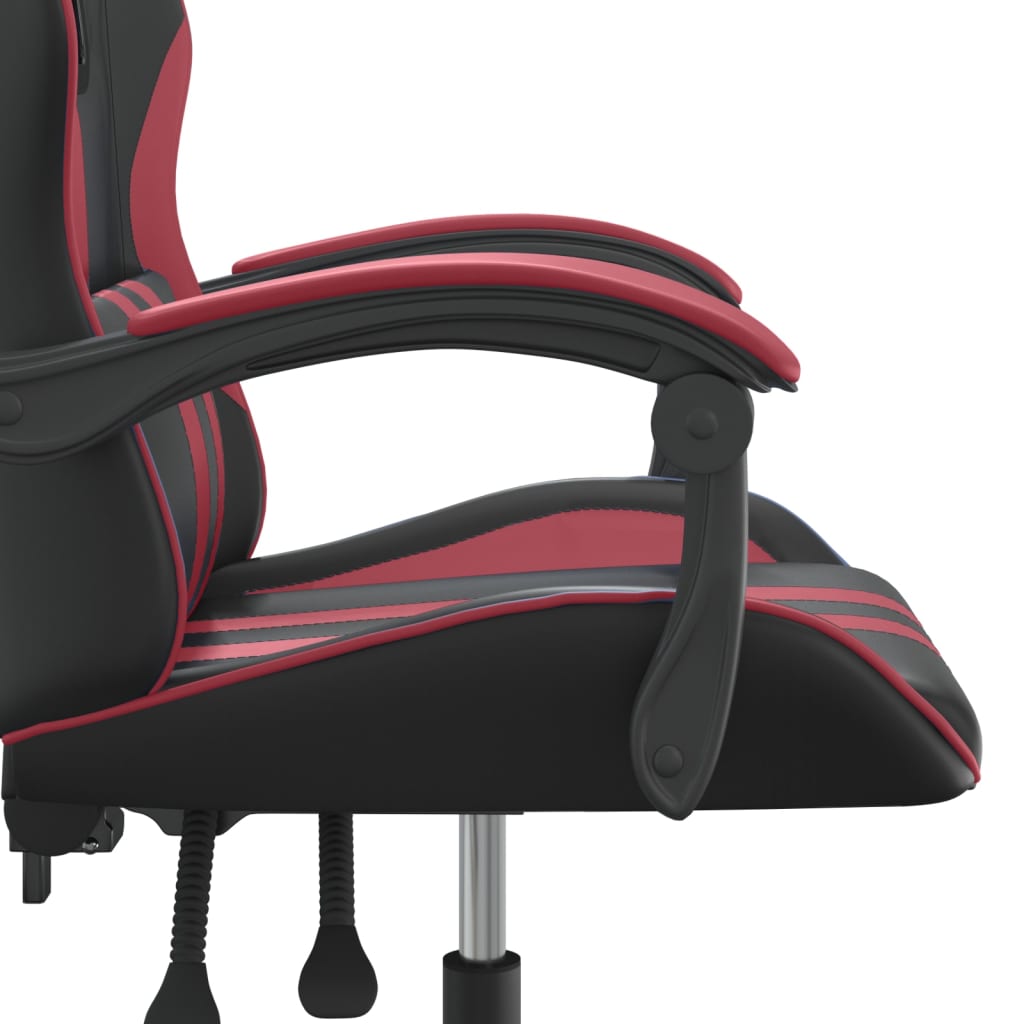 Gaming-Stuhl Drehbar Schwarz und Blau Kunstleder