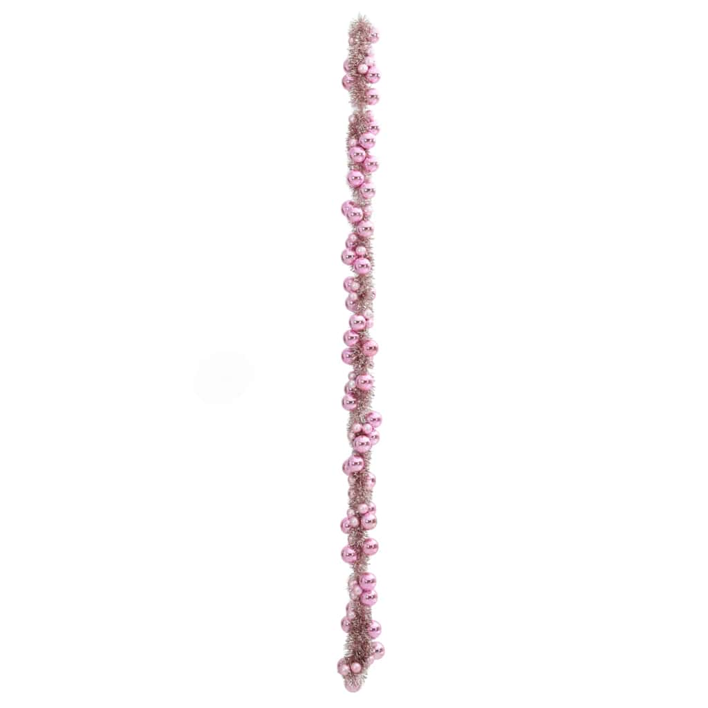 Weihnachtskugelgirlande Schwarz 186 cm Polystyrol