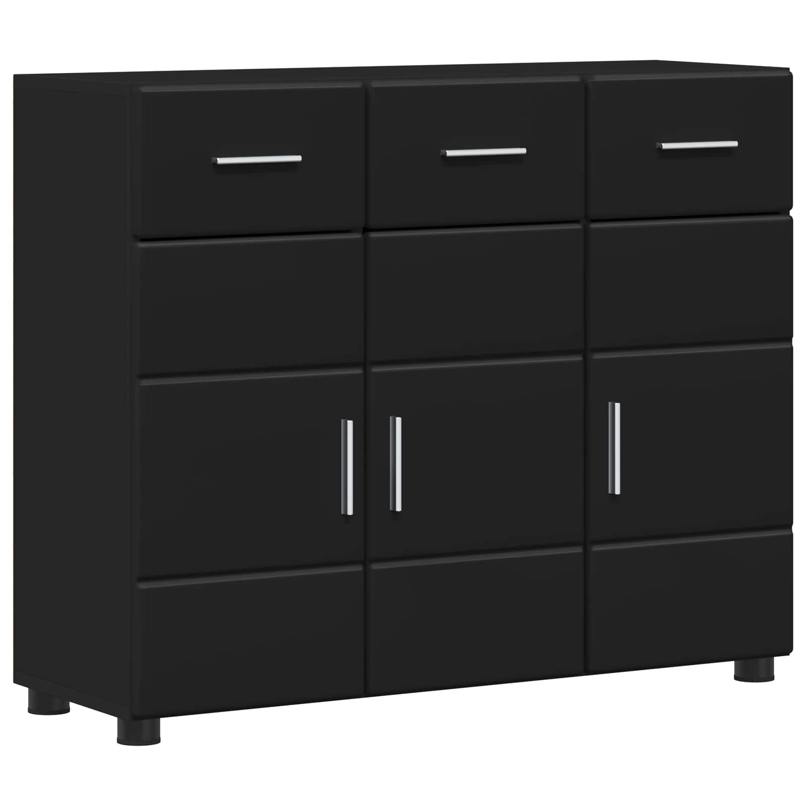 Highboard mit Regal FLORIN Weiß 60 x 35 x 182 cm Holzwerkstoff