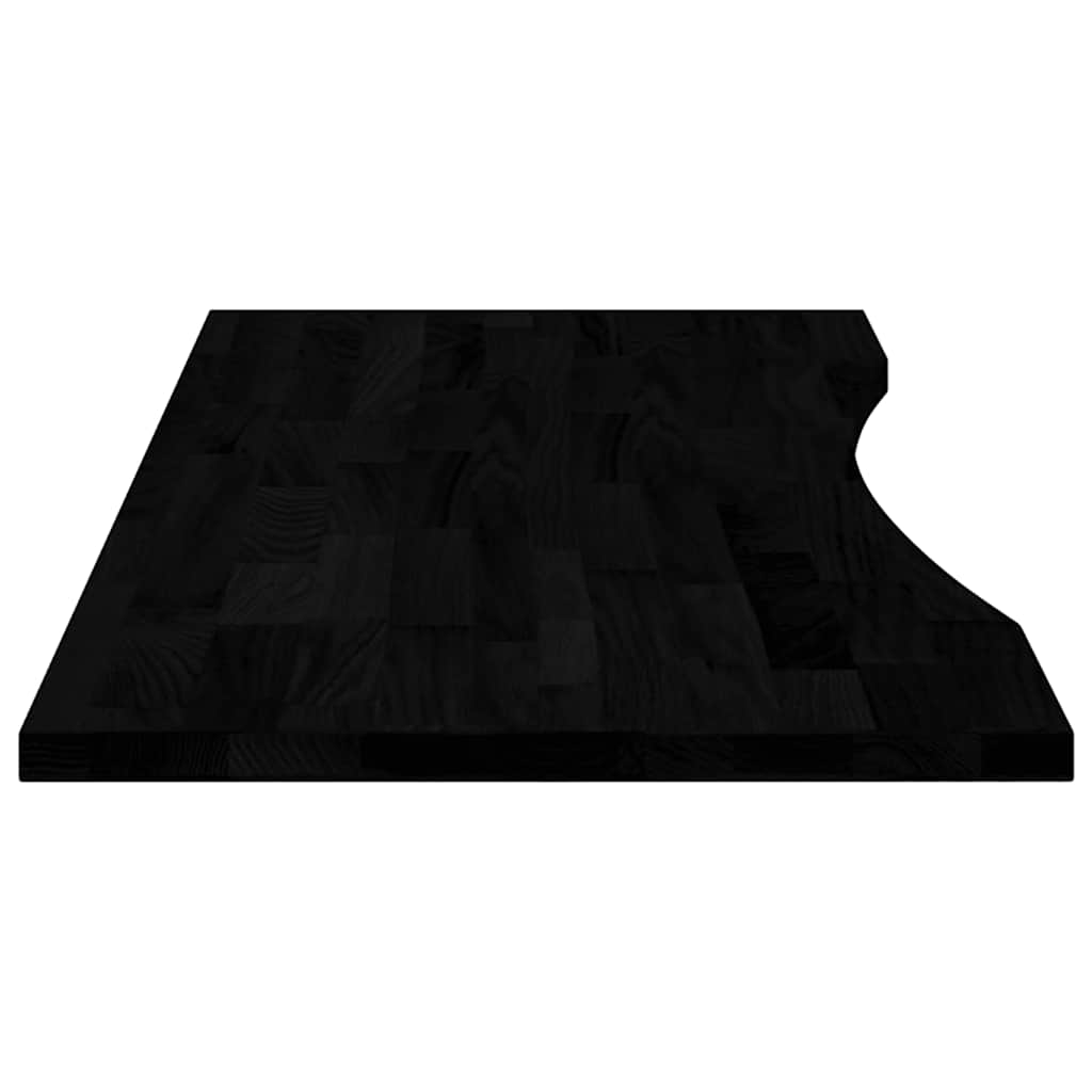 Schreibtischplatte Unbehandelt 80x50x2,5 cm Massivholz Eiche