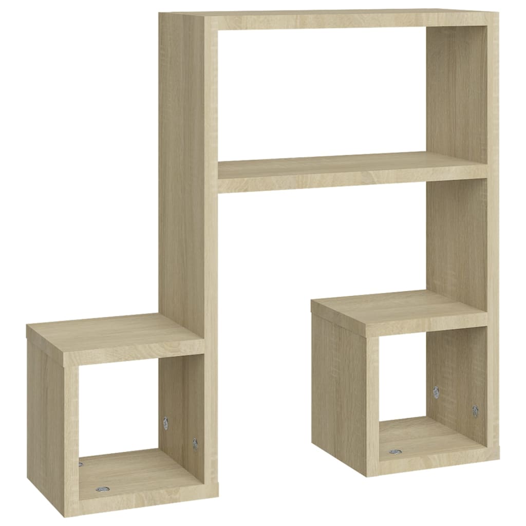 Wandregale 2 Stk. Weiß 50x15x50 cm Holzwerkstoff