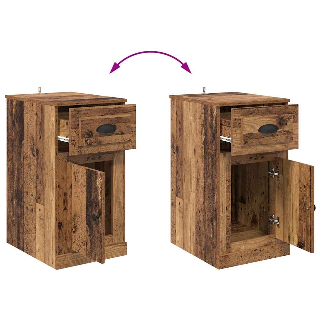 Beistellschrank mit Schublade Weiß 40x50x75 cm Holzwerkstoff