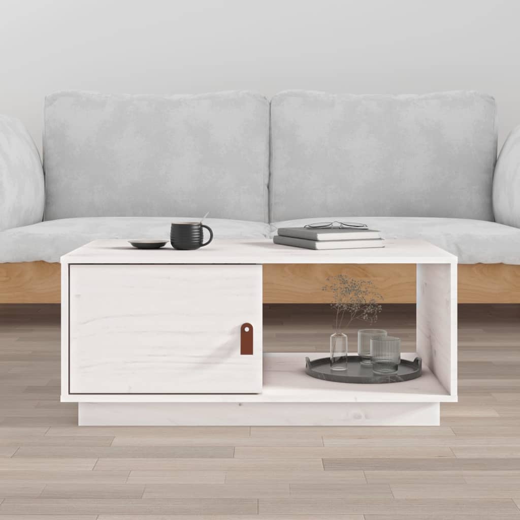 Couchtisch 80x50x35,5 cm Massivholz Kiefer