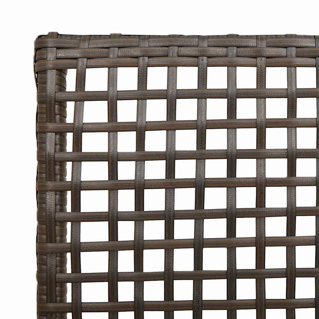 Gartenstuhl 2 pcs Schwarz 55 x 53 x 85 cm Poly-Rattan